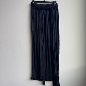 Vintage Missoni Tie Waist Silk (?) Black Fall Winter Maxi Midi Skirt Size Large?